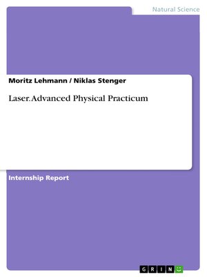 cover image of Laser. Advanced Physical Practicum